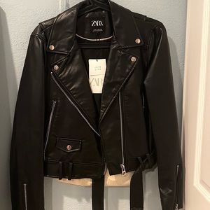 Zara leather jacket
